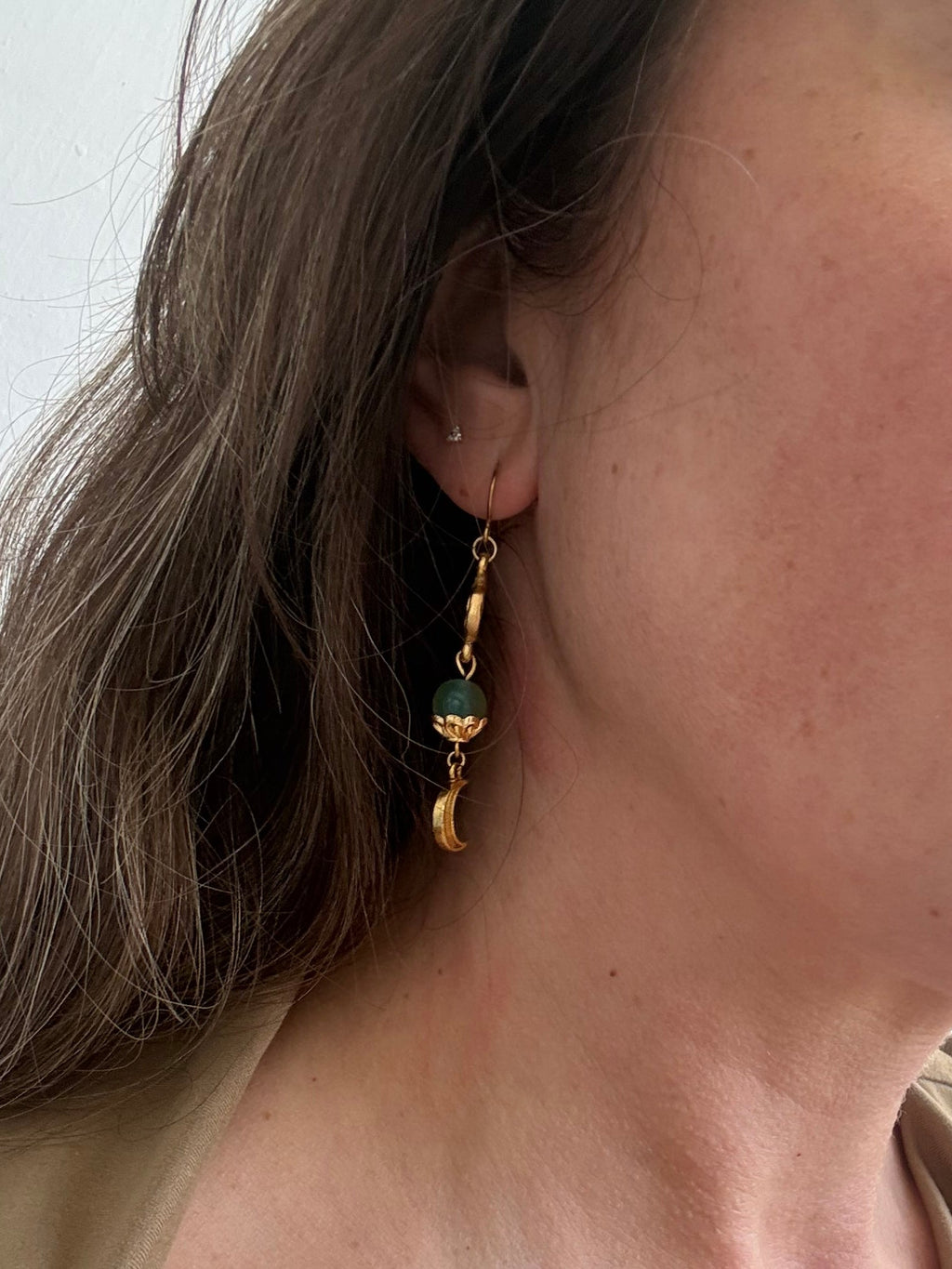 The Luna Organic Drop Earrings