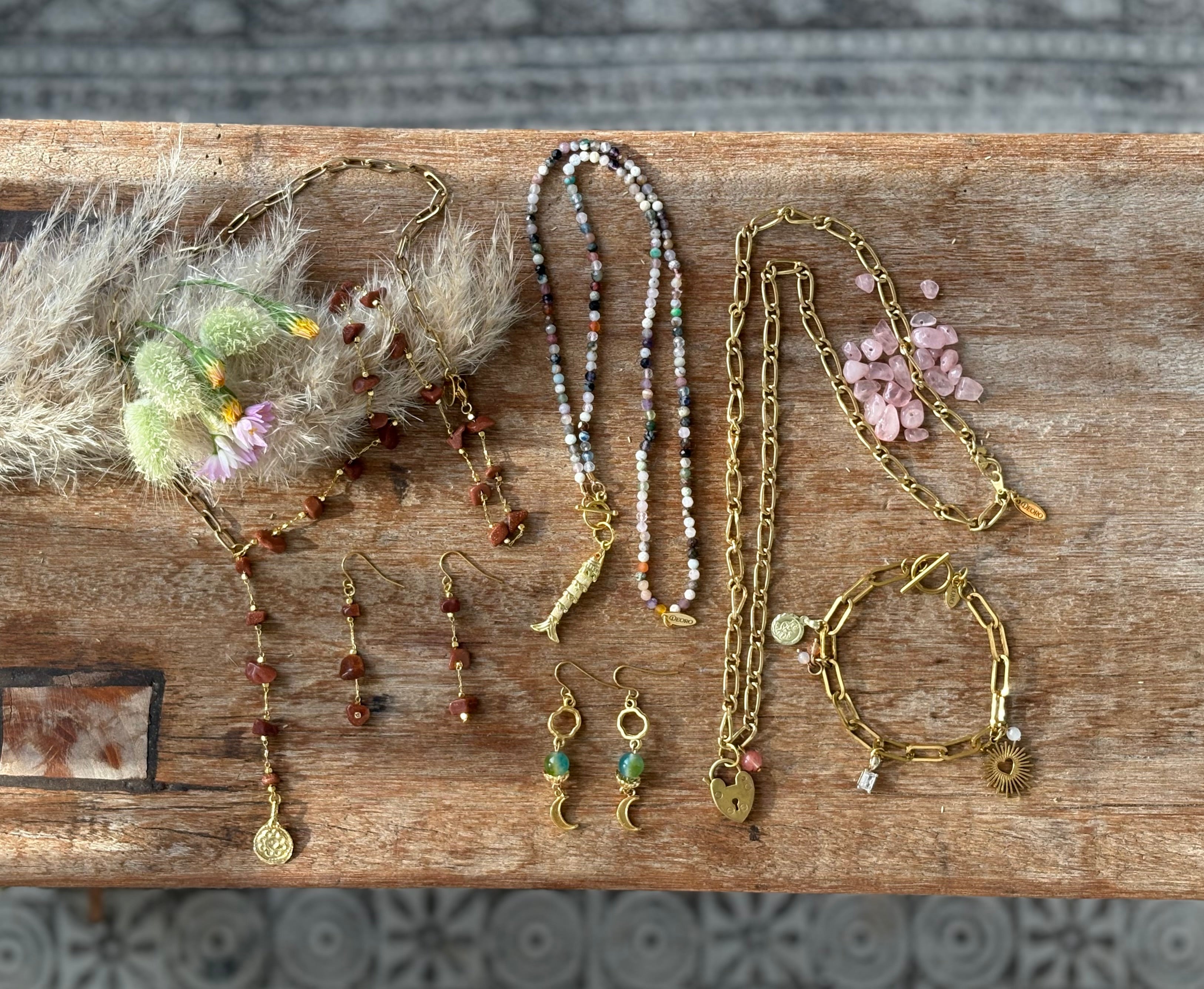 The Luna Organic Drop Earrings