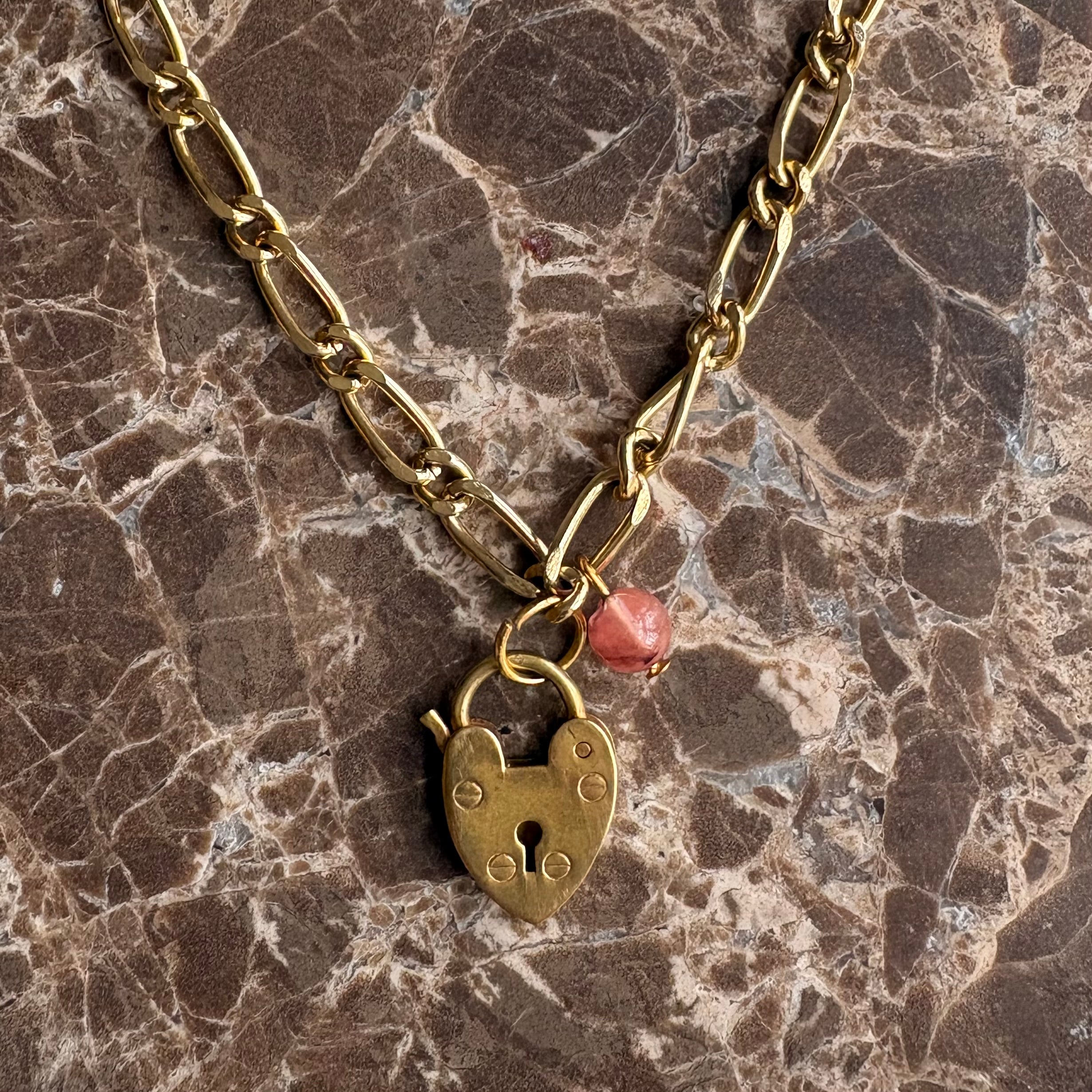 Pierre Cardin Vintage Heart Lock Pendant Necklace