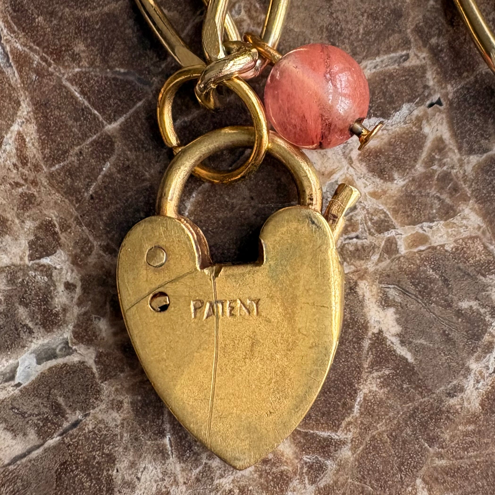 Pierre Cardin Vintage Heart Lock Pendant Necklace