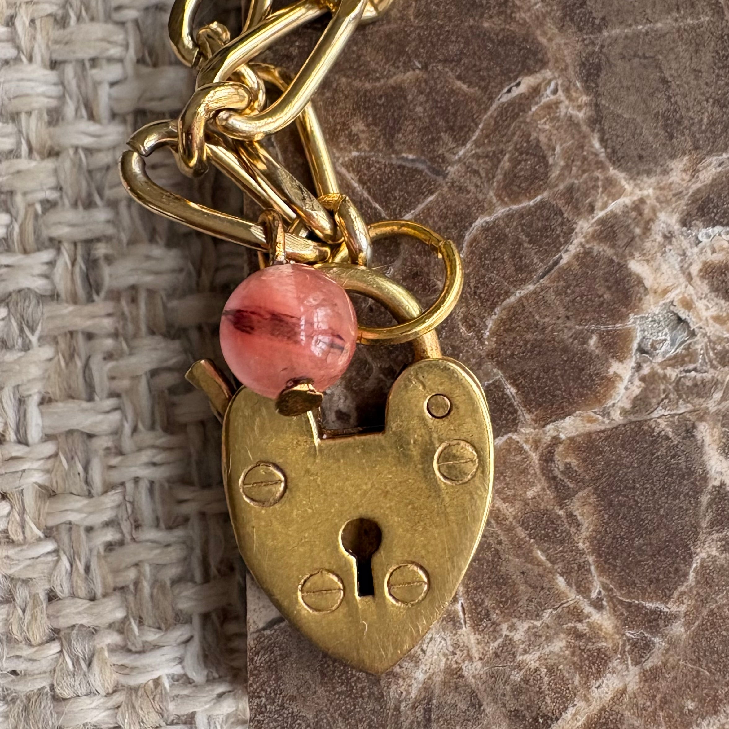 Pierre Cardin Vintage Heart Lock Pendant Necklace