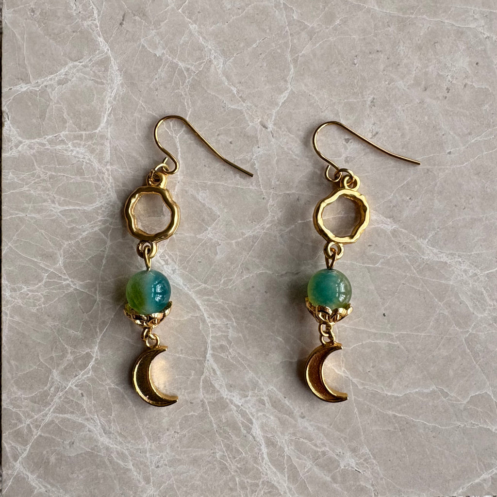 The Luna Organic Drop Earrings