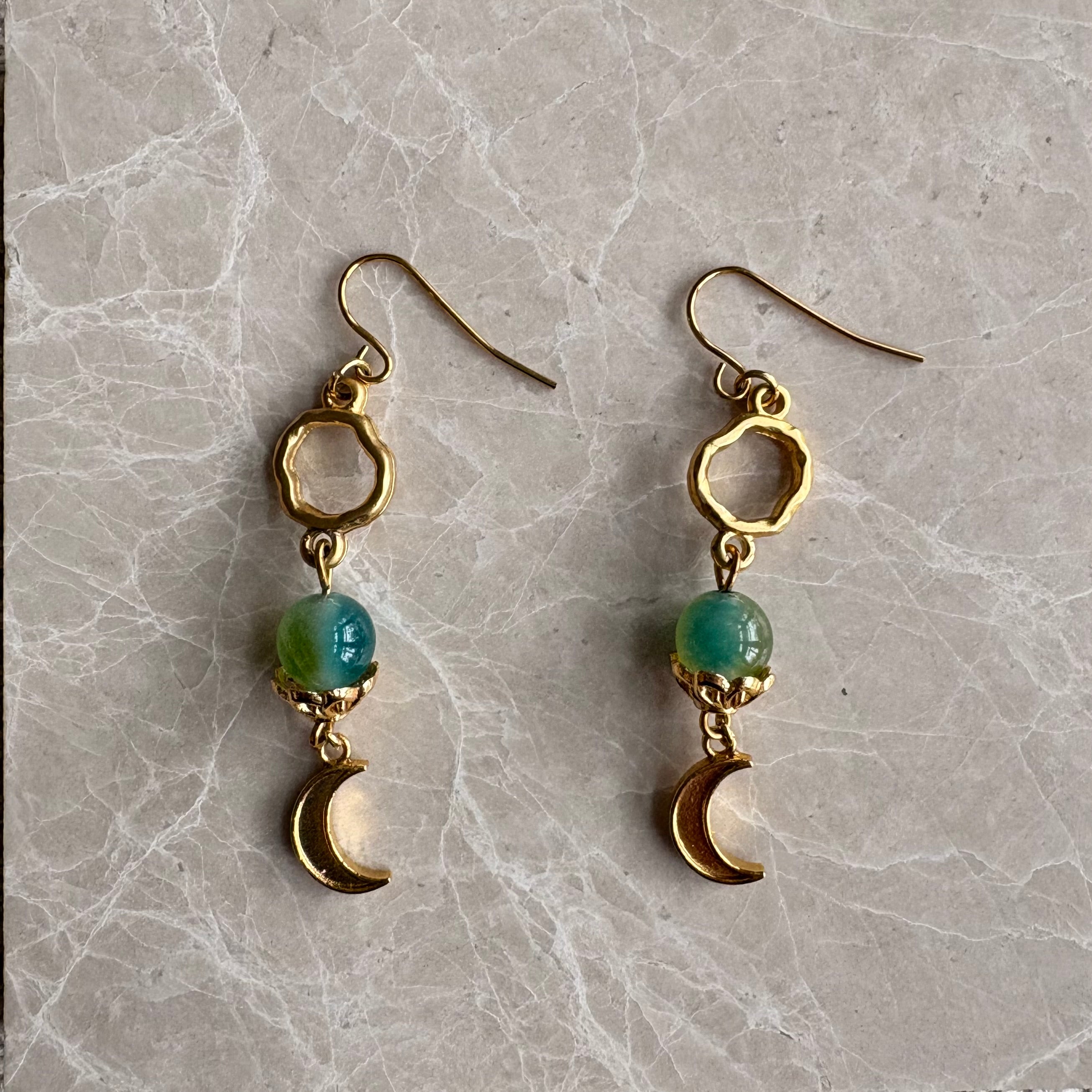 The Luna Organic Drop Earrings