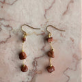 The Sandstone Sparkle Drop Earrings