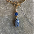 Sodalite Fish Pendant Necklace