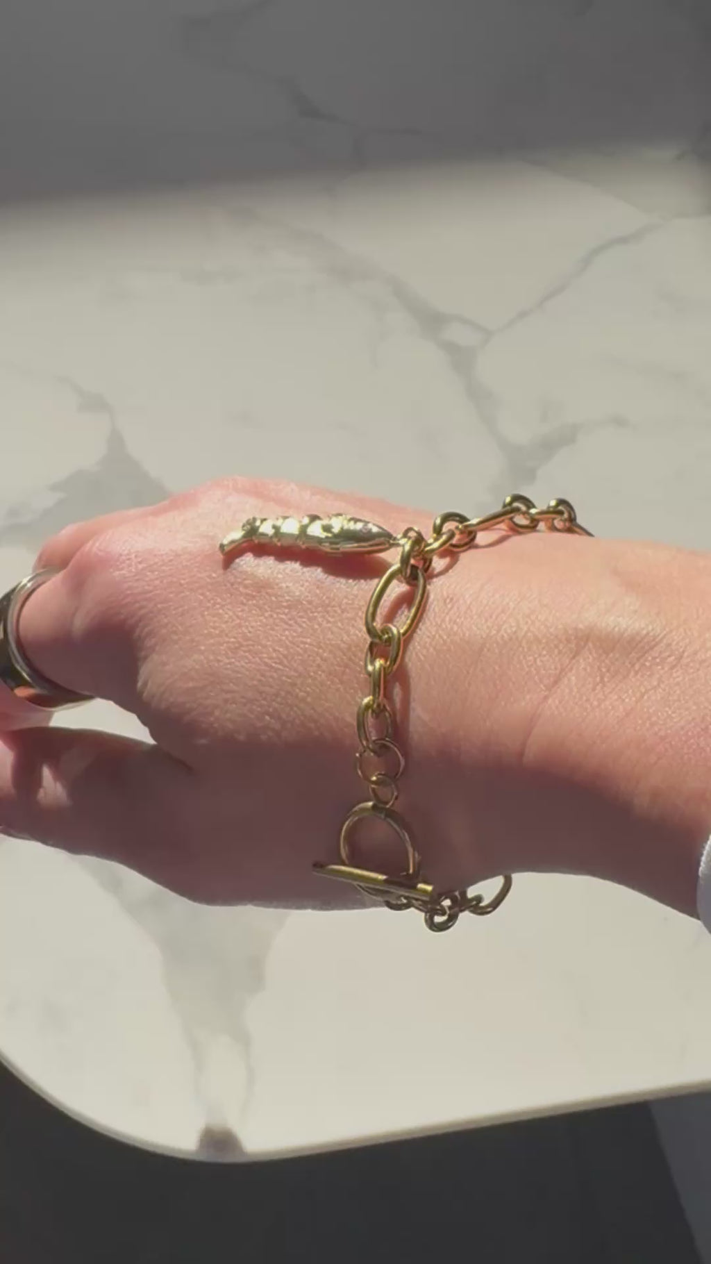 Gold Plated Charm Bracelet